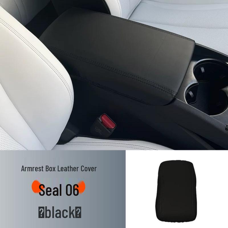 Leather Center Console Armrest Cover for 2025 BYD Seal 06DMI - Scratch & Dirt Resistant