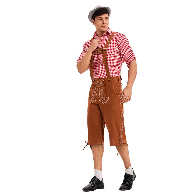 New suspender overalls adult men's carnival beer festival party handsome