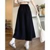 Girls Elastic High Waisted Long Pants Lady Comfortable Wide Leg Trousers Women Korean Fashion Solid Color Slacks