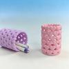 1 Creative Heart-Shaped Pencil Case | Made of plastic for ample pencil storage