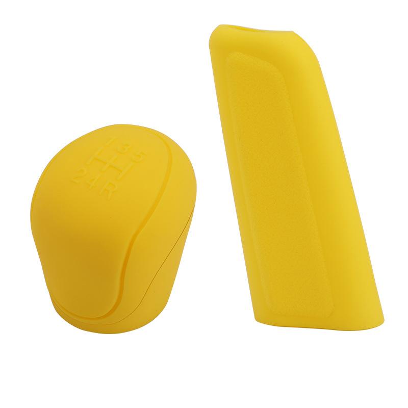1 set/ordine Universale Auto Manicotto Della Copertura del Freno A Mano e Leva Del Cambio Leva Del Cambio Pomello Copertura Copertura del Freno A Mano e Del Cambio copertura