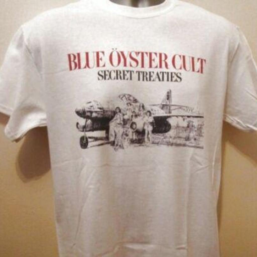 Blue Oyster Cult T Shirt EE135 Retro White Unisex Graphic Tee