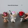 Mini Pocket Bouquet: Preserved Roses & Sunflowers Gift Box for Birthdays & Decor