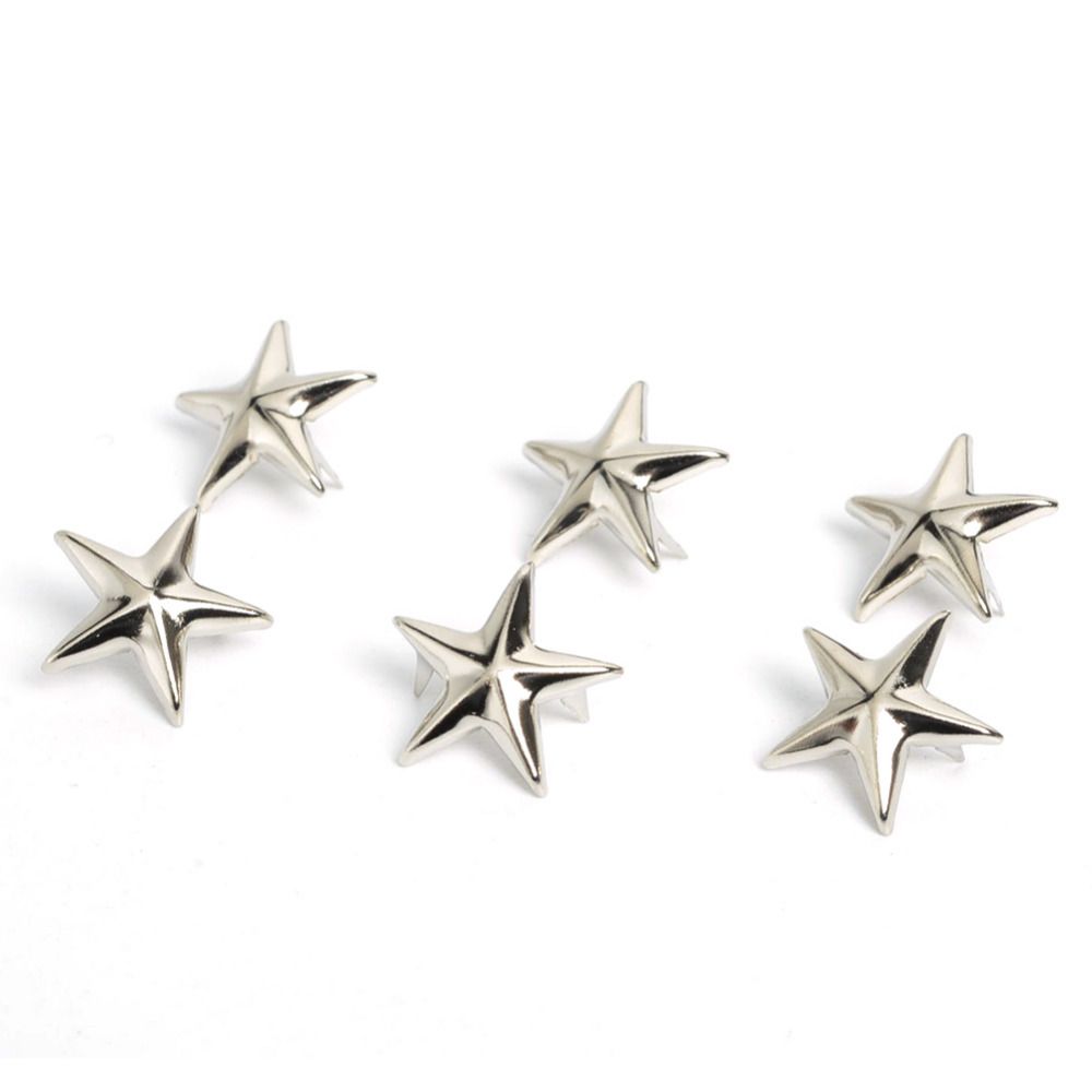 For Hat,Bag,Clothes Quality Metal Releasable Sewing Decor Star Rivets DIY Studs Garment Supplies