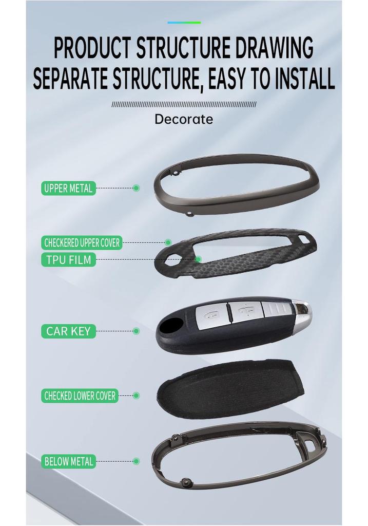 Außenhandel Suzuki Autoschlüsselabdeckung: Kompatibel mit SX4, Jimny, Vitara, Alto, Fengyu, Suyite