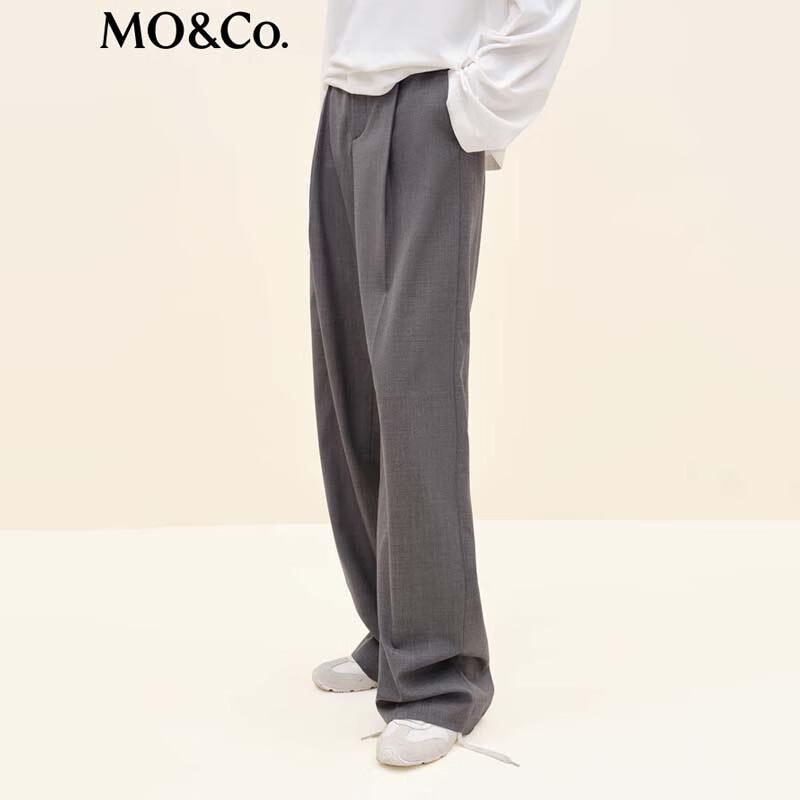 MO&Co. Women's High-Waist Wide-Leg Trousers MBE3PAT006