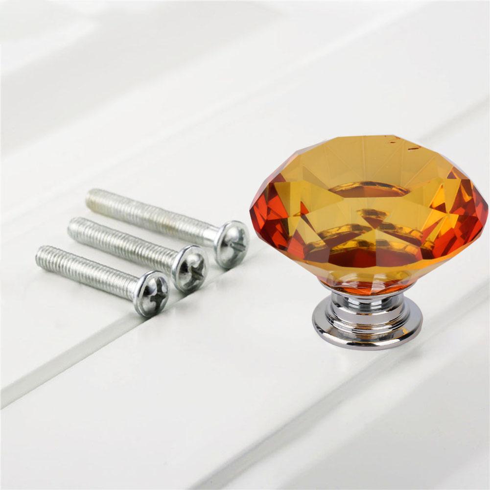 1 Stück Glas Form Schubladengriff Schrankgriff(701 A-40 transparent)