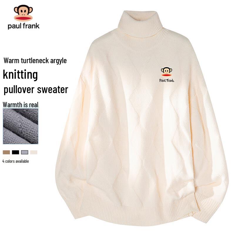 

Paul Frank Men s Fleece-Lined High-Neck Pullover Sweater 3XL