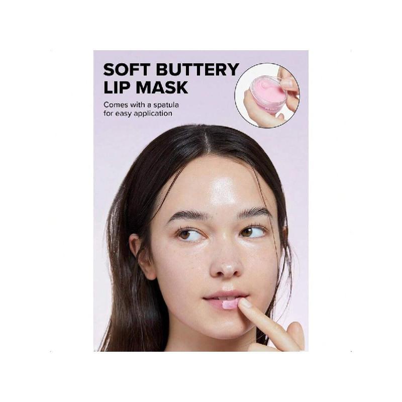 I Dew Care Overnight Lip Sleeping Mask - Plush Party | Buttery Vitamin C, Moisturizing Balm, With Cocoa Butter For Dry Lips, Glass Skin Look, 12g