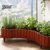 Durable Yard Edging Lawn Wood 5.91Ft 11.81Ft 7.87Ft Garden Border Plastic Flexible Fence Look No Dig Panels for Flower