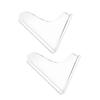 2PCS Clear Shower Splashing Guard Acrylic Bath Angle Protection Tub Corner Water Guards for Home