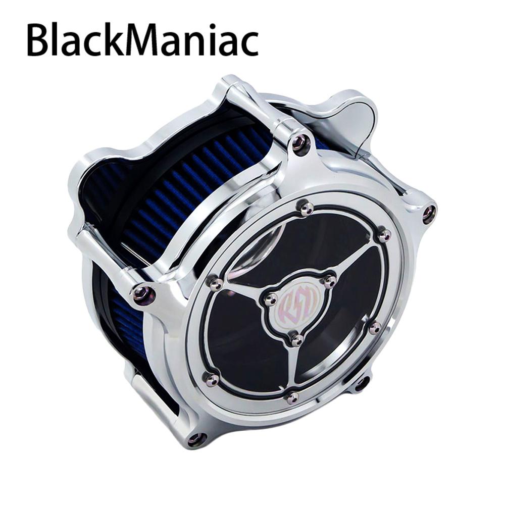 RSD Clarity Air Cleaner Intake Filter Chrome For Harley Sportster Iron 883 1200 Dyna Softail FXSTC Fat Bob Touring FLHT FLHTC