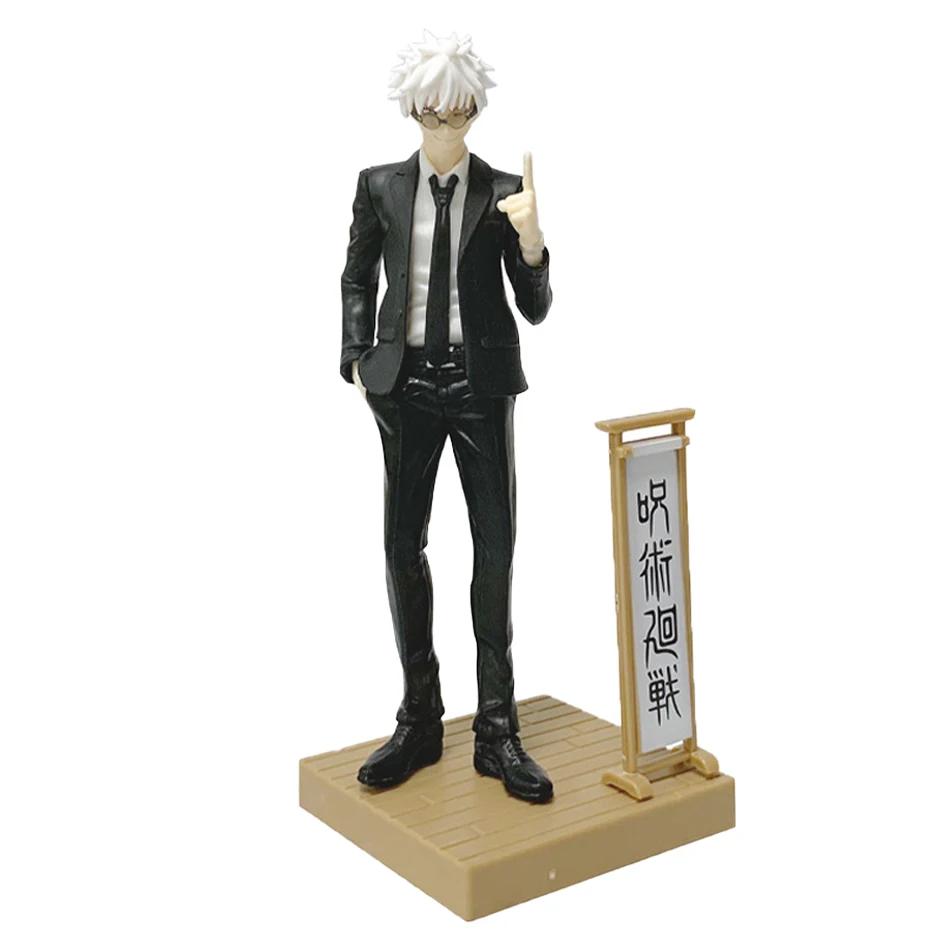 Jujutsu Kaisen Anime Figure Suit Gojou Satoru 17cm Action Figure Handsome Suit Man Geto Suguru Figurine PVC Collection Model Toy