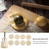 8pcs DIY Cake  Easy Cleaning Mooncake Maker Thickened Mid-autumn Baking Tool Labor-Saving for Home Kitchen Bakery Use