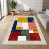 Nordic Minimalism Living Room Carpet Geometric Color Block Decoration Rug 140x200 Non-slip Washable Floor Mat izable Soft