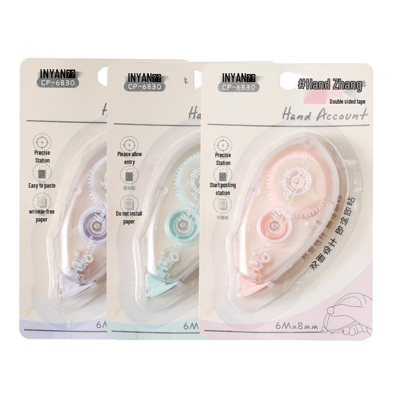 Double-Sided Transparent Dot Tape: High Viscosity Correction Tape, Cute Student Stationery