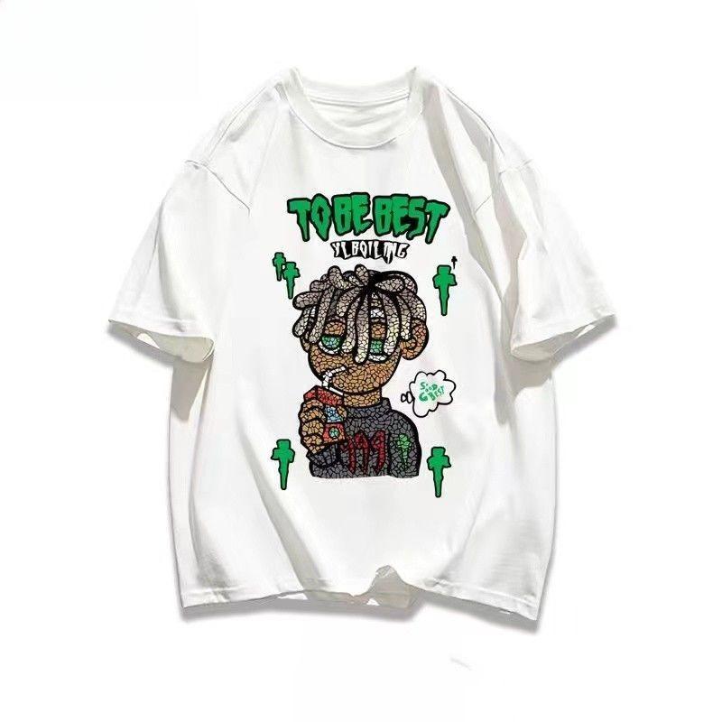 

2025 Autumn and Winter Korean Version of Pure Cotton Skin-friendly T-shirt Simple Trend Large Size Men s and Women s T-shirts S