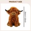 Plush Highland Cow Doll Snuggling Hugging Sofa Ornament Birthday Gifts Teens brown