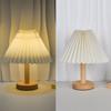 Table Lamp, Bedroom, Bedside Lamp, Internet Instagram, Girl Atmosphere Lamp, LED  Retro Pleated Decorative Night Light