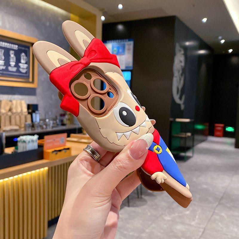 Blue strap Labu cloth is suitable for Huawei mobile phone case cute butter bear glory X6B three-dimensional creative cartoon