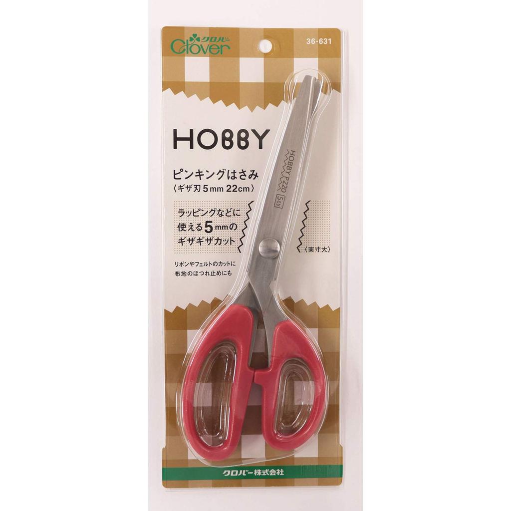Clover Hobby Zackenschere P210 Gezahnte Klinge 5mm Gesamtlänge 22cm 36-631
