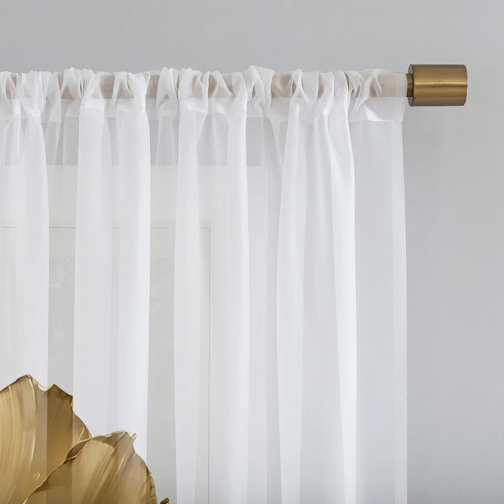 2 ks HD digitální zlatý a modrý kvetoucí lotosový motiv tištěná okenní zástěna Styl bytové dekorace Dekorace obývacího pokoje Ložnice R