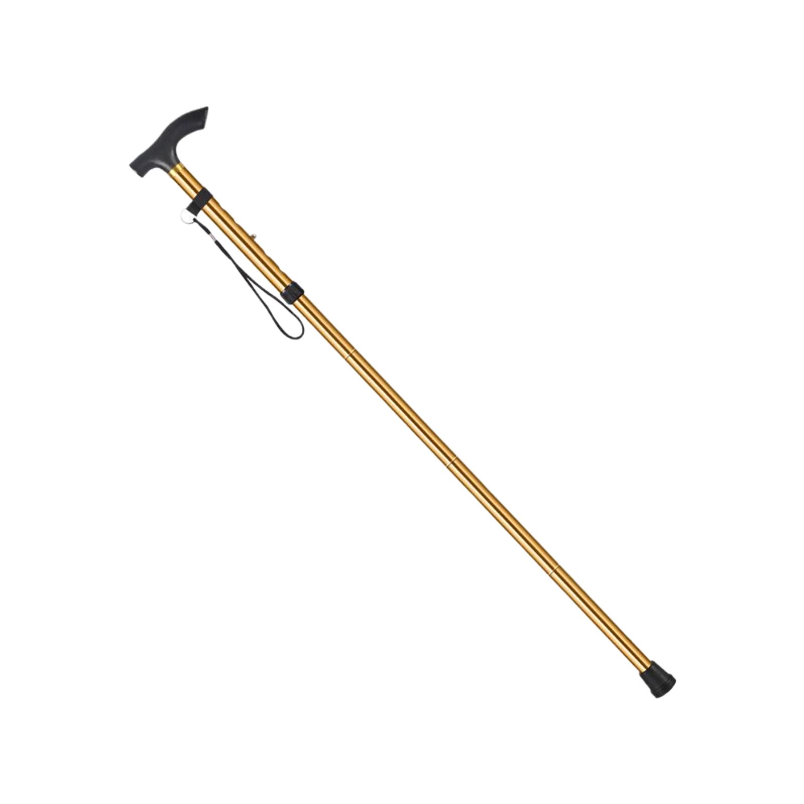 

Foldable Telescopic With Adjustable Height And Anti-Slip Rubber Bottom Folding Walking