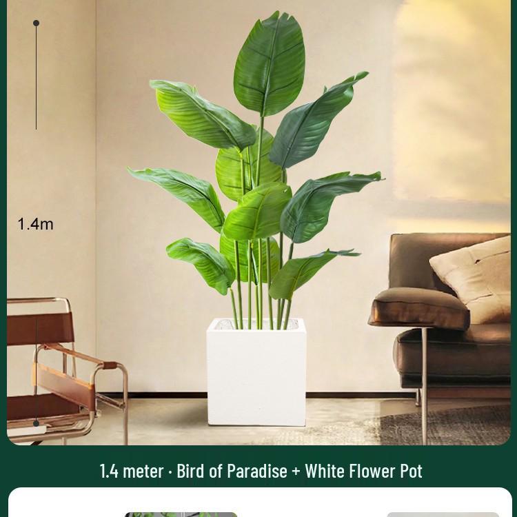 High-End Indoor Bird of Paradise Decor: Luxury Potted Traveler's Palm
