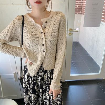 Sweater Jacket, Women's Bottom Coat, Spring Loose and Versatile , Cardigan, New Year's Trendy Cardigan, Short Top