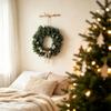 Rustic Artificial Green Pine Wreath Green Simulation Wreath Ornament  Fireplace Decor