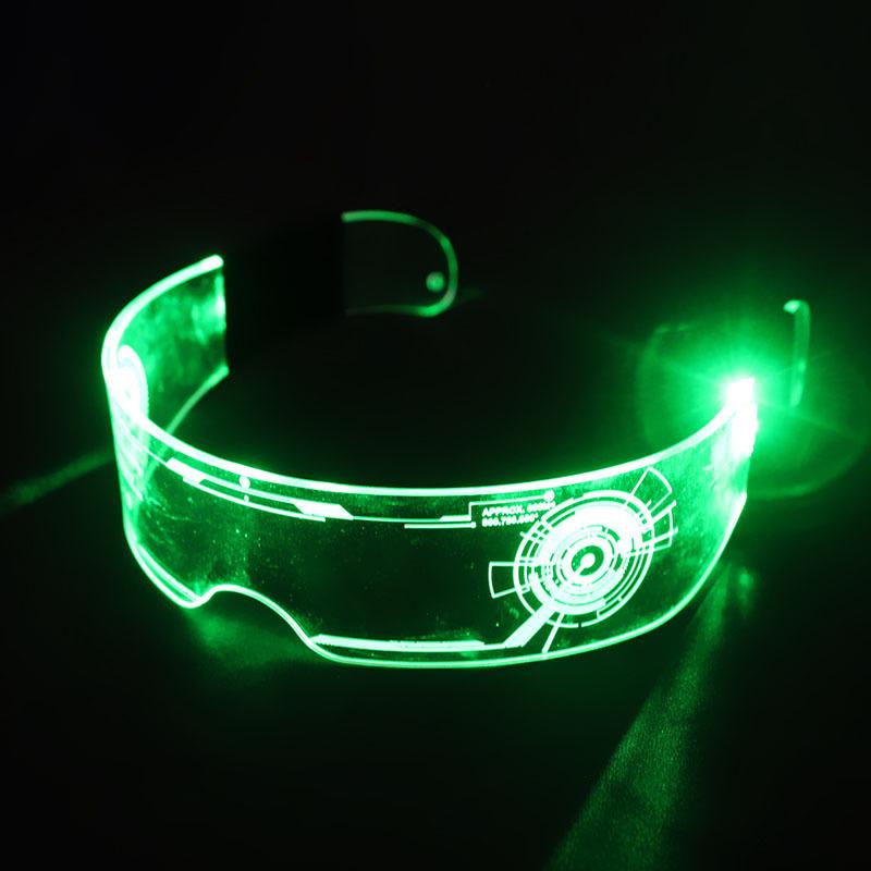 1 kus Výkonové rekvizity Barevné Svítící Planeta LED Brýle Pro Hudební Bar Ktv Neonová Párty Halloweenská Dekorace Brýle