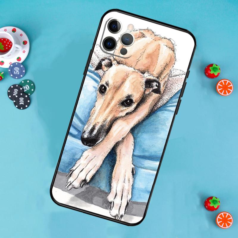 Galgo Greyhound Dog Phone Case For iPhone 17 Air 16 15 14 13 12 11 Pro Max 12 13 mini 15 16 Plus 16e Cover Funda
