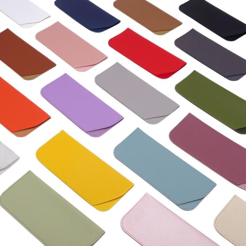 PU Leather Sunglasses Case Glasses Dustproof Storage Bag Portable Glasses Slanted Organizer Bag Eyewear Case Eyewear Accessories