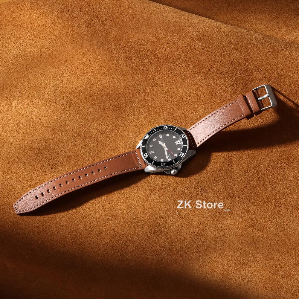 22mm 20mm Leather Strap for Samsung Galaxy Watch 6 5 4 40mm 44mm Gear Band Vintage Bracelet for Xiaomi Redmi Watch 3 Active/Lite