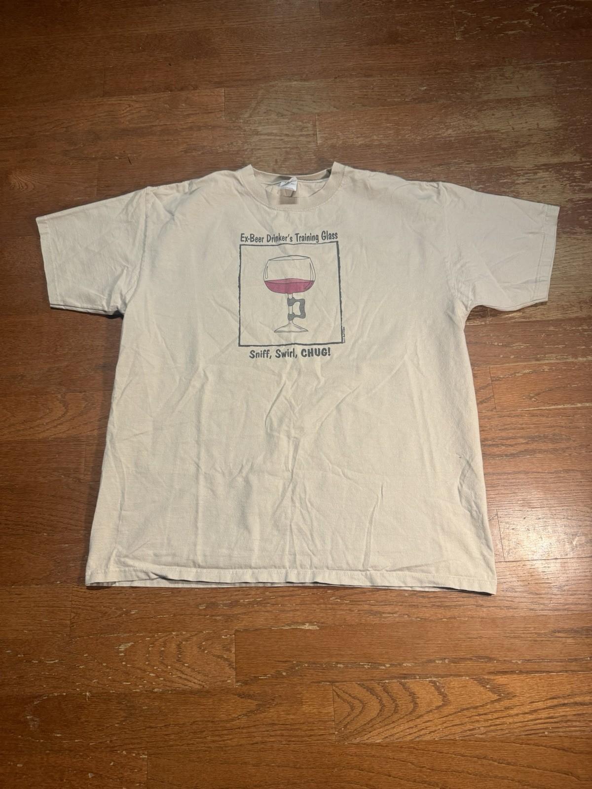 2003 Ex-Beer Drinkers Training Glass Graphic Tee XXXL