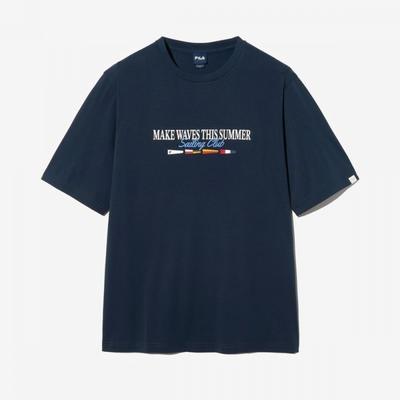 Fila Short Sleeve Tee Supima Sailing Lettering