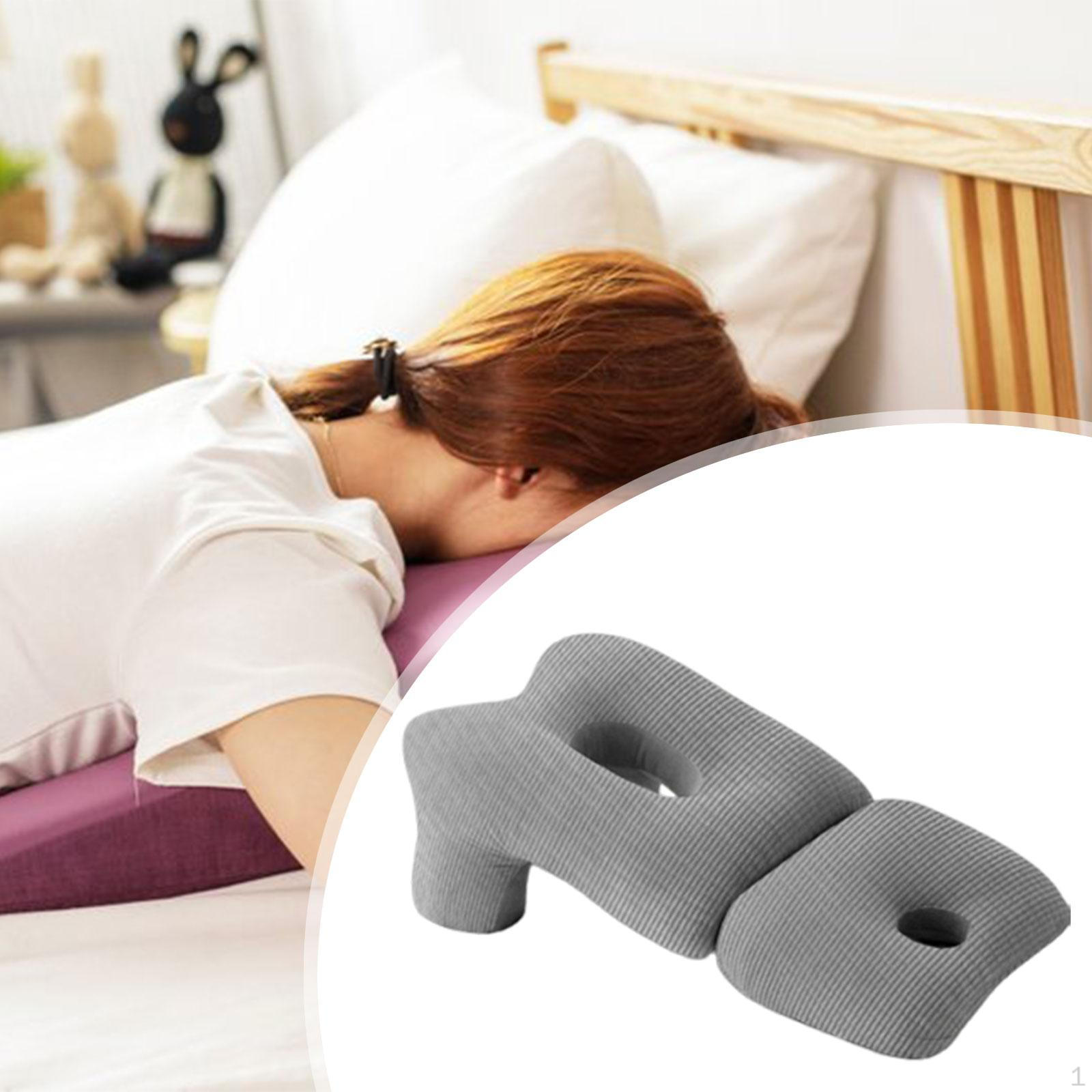 

Comfortable Prone Pillow with Mobile Device Support Feature Grey