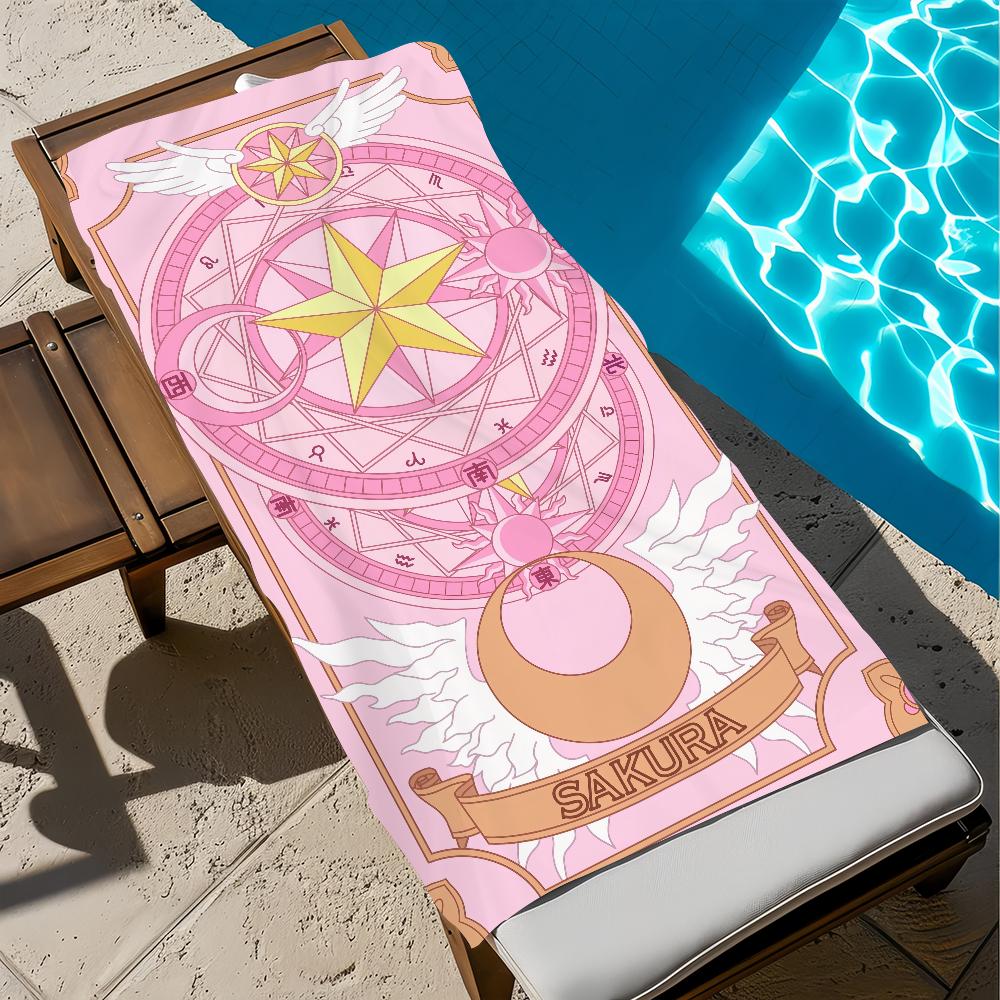 C-cardcaptor Cute S-sakura Towel Beach Quick Dry Soft Pool Towels Gift for Travel Gym Shower Camping Sports