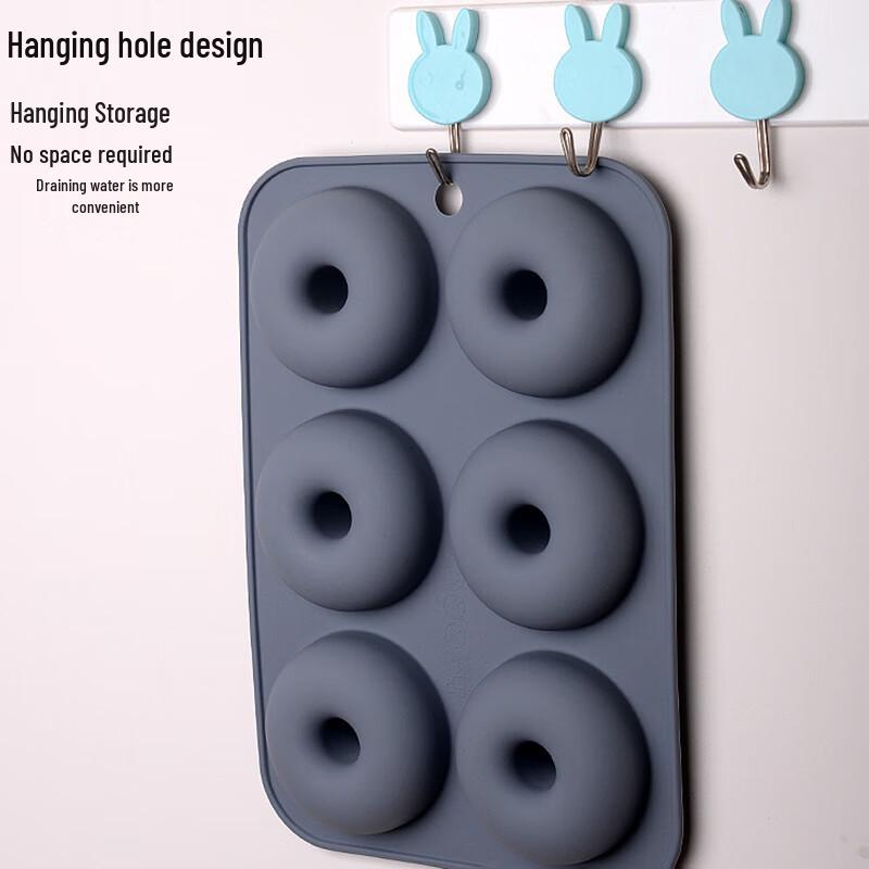 6-Cavity Silicone Donut Baking Mold