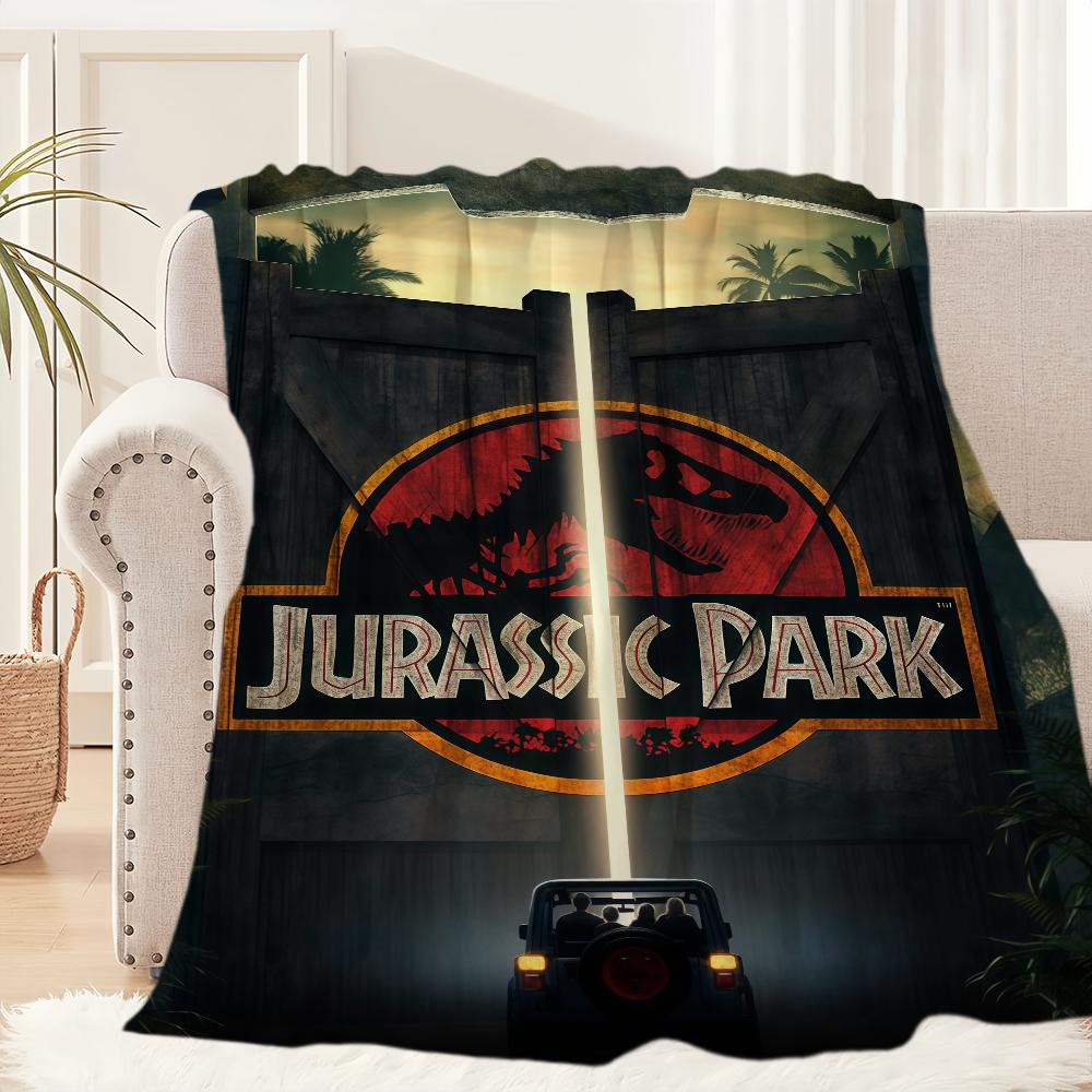 Classic Movies J-Jurassic P-Park Blanket Blanket for Couch Sofa Travel Home Picni Flannel Blanket birthday gift Warm Comfortable