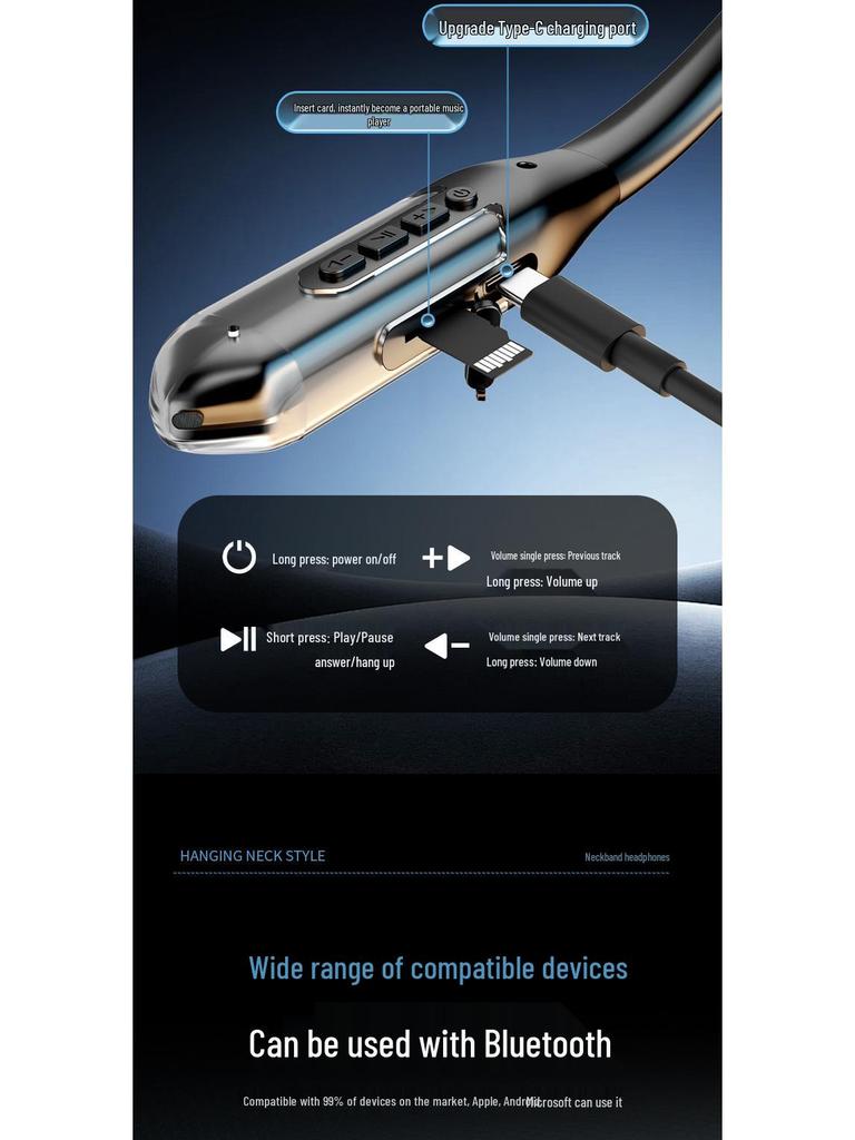 X-51 Bluetooth Neckband Earphones: Wireless, Noise-Cancelling, High-Quality Sound, Ultra-Long Battery, Ideal for Sports