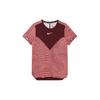 Court Dri-FIT Slam Striped Colorblock Crew Neck Short Sleeve Tee Men Tops Night-Maroon DV0702-681