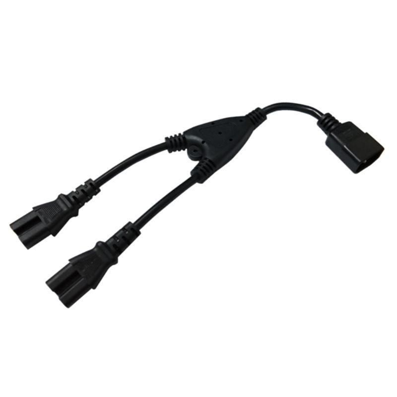 Einzel C14 auf Doppel C15 Stromkabel Y-Typ Splitter Adapterkabel Verlängerungskabel Stecker auf Buchse für USV PDUs Steckdose