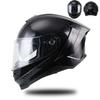 Full Face Motorcycle Helmet ABS Material Dual Lens Ventilated Anti-Fog Adult Riders All