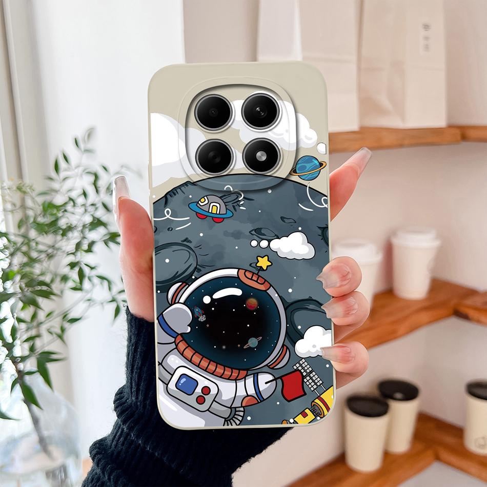 For Xiaomi Redmi Note 15 Pro Plus Phone Case Cool Astronaut Funda For Redmi Note15 Pro 4G 5G Soft Liquid Silicone Back Cover