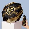 Leeds United Calcio Modello Stampato Mini 5 Pieghe 8 Stecche Compatto Ombrello Antivento Impermeabile Leggero Portatile Pieghevole