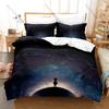 Cool Vintage Rose Fox Planet Pattern 3 In 1 Bedding Set Quilt Cover With Two Pillowcases Sweet Bedroom Home Gift Little Prince A