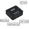 1080P RCA Kompositt CVBS AV til HDMI Video Lyd Konverterboks AV2HDMI Adapter