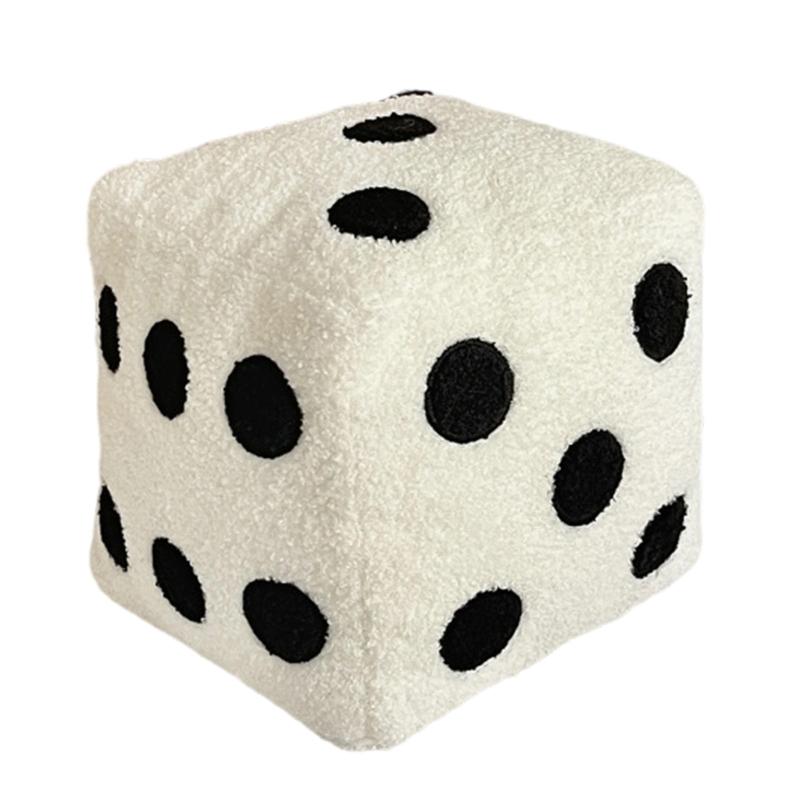 Large Plushes Dices Pillow Cushion Soft Comfortable Back Support for Sofa Bedroom Living Room