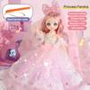 9 Inch Motorized Fashion Princess Doll With Led Lights And Music, Princess Toy Sets For Girls And Kids, Exquisite Birthday Gifts
